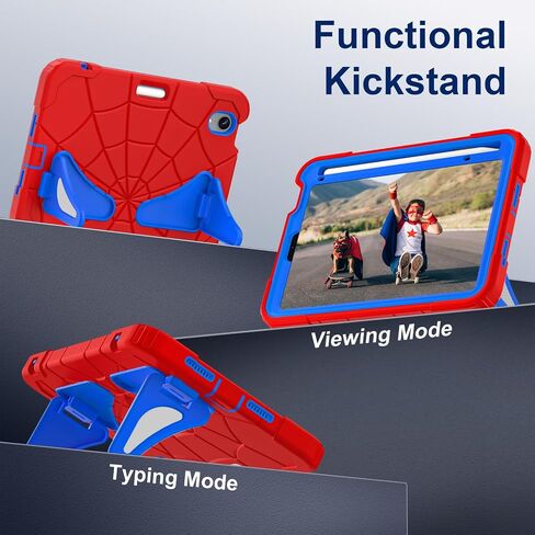 Case for iPad Mini 7 (A17 Pro) 2024 ، iPad Mini 6 Case 2021 ، غطاء مقاوم للصدمات 8.3 بوصة مع Kickstand الكتف حامل القلم Pencil Prop & Pencil USB-C ، Red Black in Saudi Arabia
