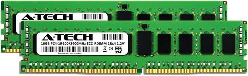 A-Tech 32GB (2x16GB) ذاكرة Dell PowerEdge R440 ، T440 ، R540 ، R640 ، T640 ، M640 ، FC640 ، R740 ، R740XD ، R940 ، C6420 | DDR4 2666MHz ECC RDIMM PC4-21300 2RX4 1.2V 288-DIMM Server RAM KIT in Kuwait