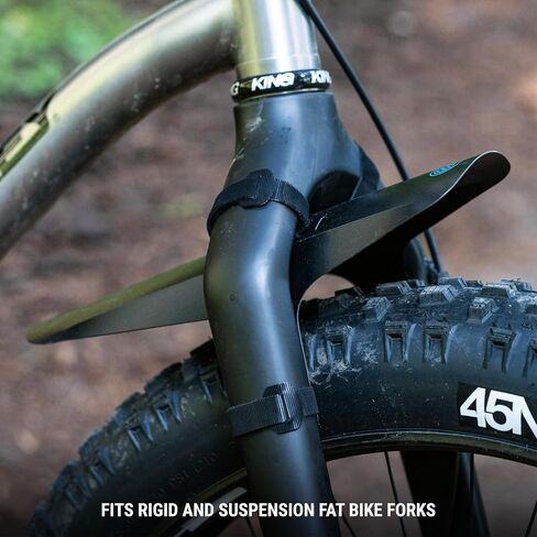 Portland Design Works Portland Desing Works | Mud Shovel 6.5 Fat Bike Fork Fender, Black Topo (373) in Saudi Arabia