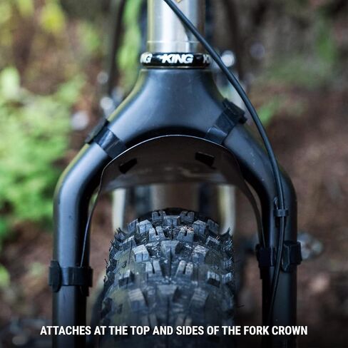 Portland Design Works Portland Desing Works | Mud Shovel 6.5 Fat Bike Fork Fender, Black Topo (373) in Saudi Arabia