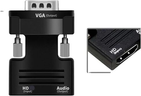 متوافق مع HDMI مع المحول مع كابل 3.5 مم لـ P ؛ s/4 pc tv m> oni> tor projector 1080p HD أنثى للذكور (VGA إلى HD) in Saudi Arabia