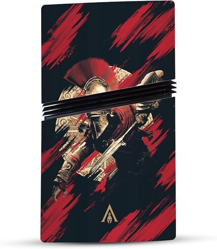 Head Case Designs Officially Licensed Assassin's Creed Alexios With Spear Odyssey Artwork Vinyl Gaming Skin Decal Compatible With PlayStation 5 PS5 Pro Digital Edition Console & DualSense Controller in Saudi Arabia