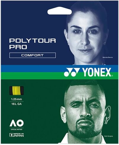 Yonex Unisex's Poly Tour Pro String Set-Yellow, 1.3 mm in Saudi Arabia