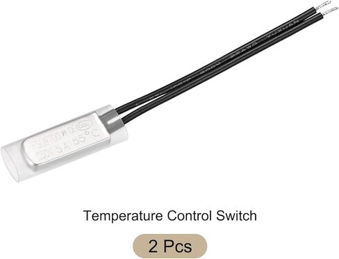 KSD9700 NO 50C مفتاح التحكم في درجة الحرارة مفتاح الحماية الحراري للترموستات - مفتوح عادة/250 فولت 5 أمبير/معدن/2 قطعة in Saudi Arabia
