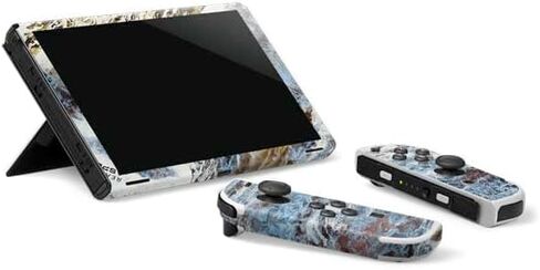 Skinit Decal Gaming Skin Compatible with Nintendo Switch OLED (2021) - Officially Licensed Realtree WAV3 Blue Camo Design in Saudi Arabia