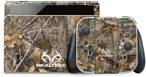 Skinit Decal Gaming Skin Compatible with Nintendo Switch OLED (2021) - Officially Licensed Realtree WAV3 Blue Camo Design in Saudi Arabia