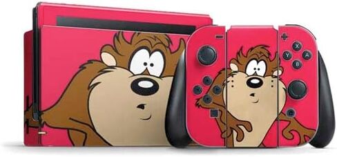 Skinit Decal Gaming Skin Compatible with Nintendo Switch Bundle - Officially Licensed Looney Tunes Taz Design in Saudi Arabia
