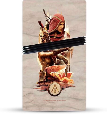 تصاميم القضية الرئيسية مرخصة من Assassin's Creed Kassandra Odyssey Artsey Vinyl Sticker Gaming Skin Skin Cover متوافقة مع Sony PlayStation 5 PS5 Pro Disc Edition in Kuwait