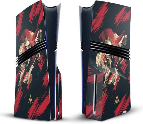 تصاميم القضية الرئيسية مرخصة من Assassin's Creed Kassandra Odyssey Artsey Vinyl Sticker Gaming Skin Skin Cover متوافقة مع Sony PlayStation 5 PS5 Pro Disc Edition in Kuwait