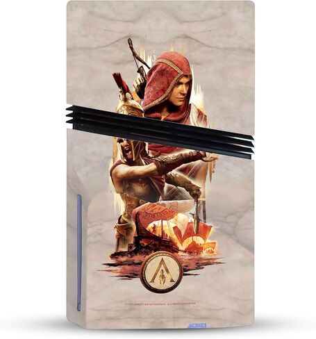 تصاميم القضية الرئيسية مرخصة من Assassin's Creed Kassandra Odyssey Artsey Vinyl Sticker Gaming Skin Skin Cover متوافقة مع Sony PlayStation 5 PS5 Pro Disc Edition in Kuwait