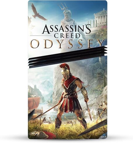 تصاميم القضية الرئيسية مرخصة من Assassin's Creed Kassandra Odyssey Artsey Vinyl Sticker Gaming Skin Skin Cover متوافقة مع Sony PlayStation 5 PS5 Pro Disc Edition in Kuwait