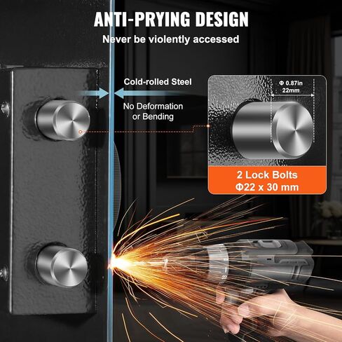 Vevor 42.91 "Gun Gun Gun Safe ، بندقية مخفية ذات 4 مستويات مع لوحة مفاتيح وبصمة ، 3 أرفف قابلة للإزالة و 6 حاملين رئيسيين ، Q235 الصلب المولود البارد مع ضوء LED ، إنذار الاهتزاز ، الحافظة والأسهم in Saudi Arabia