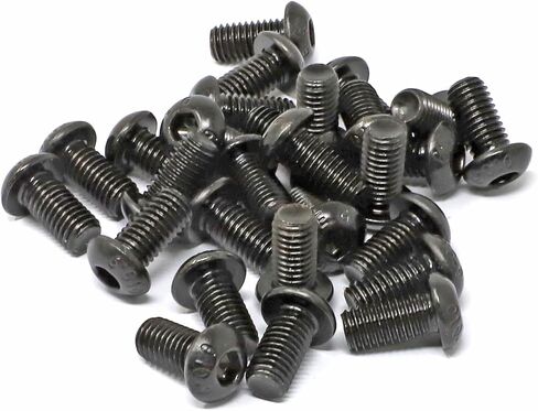 iexcell 450 Pcs M4 x 6/8/10/12/16/20/25/30/35/40 Alloy Steel 10.9 Grade Hex Socket Button Head Cap Screws Bolts Nuts Assortment Kit, Black Oxide Finish in Saudi Arabia