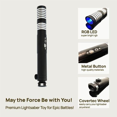 KBASE Infinite Color Change Light Saber with 10 Sound Fonts Metal Hilt Force FX Dueling Lightsabers for Kids and Adults (Warrior) in Saudi Arabia