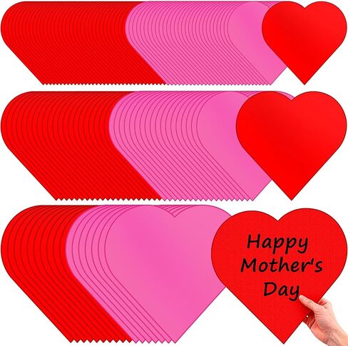 200 Pcs Cutout Hearts Paper Heart Cutouts Paper Hearts Red Valentine Construction Paper Heart Shaped Paper Cut Outs for Bulletin Board Classroom Valentine's Day Decor Cardboard Hearts for Crafts DIY in Saudi Arabia
