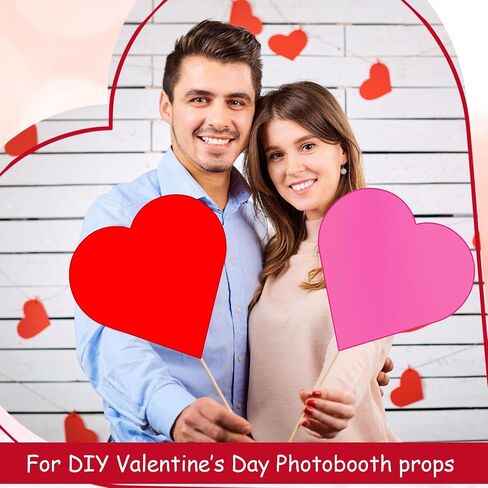 200 Pcs Cutout Hearts Paper Heart Cutouts Paper Hearts Red Valentine Construction Paper Heart Shaped Paper Cut Outs for Bulletin Board Classroom Valentine's Day Decor Cardboard Hearts for Crafts DIY in Saudi Arabia