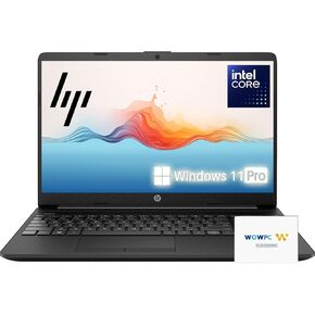 HP 15.6" Laptop | Back to School Limited Edition | 8GB RAM | 256GB PCIe SSD | Intel Core CPU | FHD Display | HDMI | RJ-45 Ethernet Port | Webcam | Obsidian Black | Win11 | w/WOWPC Recovery USB