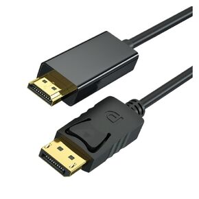 DP DisplayPort to HDMI Cable Displayport ذكر إلى ذكر كابل فيديو متوافق مع HDMI لجهاز الكمبيوتر التلفزيوني M> oni> Tor (300 سم)