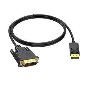 DP to DVI 24 1 Cable Adapter DisplayPort 1080P DP to DVI Conversion Cable for M>oni>tor Projector DisplayPort Cable 1.8m