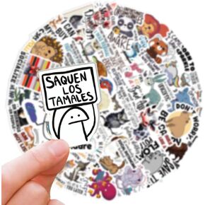 1step2dream Funny Spanish Stickers for Adults - Waterproof Sarcastic Meme Decals for Helmets,Hard Hat,Laptops,Water Bottles & Scrapbooking
