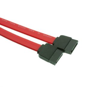 CableWholesale 1.5 Feet Serial(ATA) Cable, SATA Internal Female Plug Connector (Female/Female), 26 AWG, Red, SATA Cable Female to Female, SATA Serial ATA Data Cable