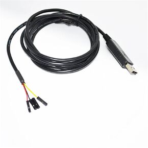FT232RL USB to RS232 Converter 4PIN 4 Way Dupont Jumper DEBUG Download Cable with PINOUT VCC GND TXD RXD(3metres)