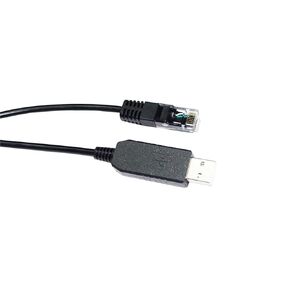 FT232RL CHIP USB to RJ45 RS485 Converter Serial Host Communication Cable for Inverter to PC(1.8m,Black USB Case)