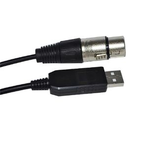 FT232RL USB to RS485 3PIN 3P DMX512 DMX 512 XLR Female Converter Cable for Controller KABLE(3metres,Color G)