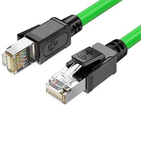 1pcs Flexible CAT5E Gigabit RJ45 Industrial Ethernet Cable,for Cable,IP67 Waterproof POE Network Cable(B-2 Cat5e,0.3m)
