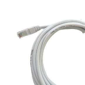 Cat 5E UTP Patch Cord with Boot, 10ft, White, 10-Pack – Reliable Ethernet Cable for Fast Networking & Internet Connections