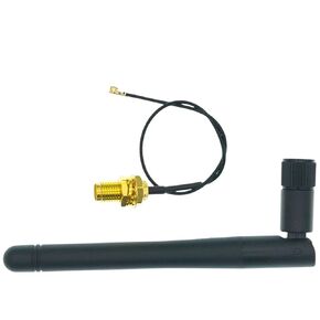 2.4Ghz 3Dbi Wf 2.4G Antenna Aerial Rp-SMA Male Wirieless Router+ 17Cm Pci U.Fl Ipx to Rp SMA Male Pigtail Cable Esp8266 Esp32