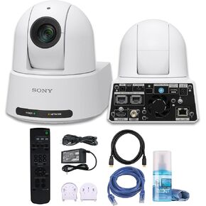 كاميرا SRG-A12 4K PTZ مع AI المدمج و ZOOM البصري 12x (أبيض) (SRGA12/W) + كابل الشبكة + كبل التنظيف + كابل HDMI (متجدد)