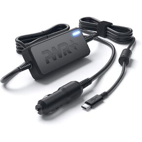 USB-C CAR Charger HP Type-C Laptop Fast Charging PD 90W Replacement for HP Chromebook Envy Spectre x360 Pavilion x2 Elitebook Probook 2-in-1 DC Adapter Power Supply Cord UL Listed