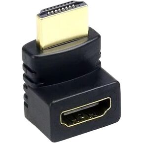 90 Degree 270 Degree HDMI-Compatible Right-Angle Adapter Male to Female HDMI-Compatible Elbow Connector Converter(270 Degree Adapter)