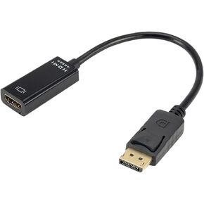 4K DP to HDMI Converter Adapter Compatible with Display Port Male DP Male HD TV Video Adapter for PC TV(1080P)
