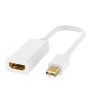 DP to HDMI Cable 4K DisplayPort Video Converter Adapter Male to Male/Female for Pro Air Surface Pro(White 1080P)