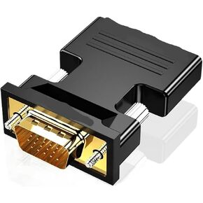 HDMI-Compatible to Female to Male Converter with Adapter Support 1080P Signal Output Convertor+ Cables(Black)