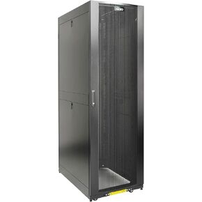 Tecmojo 42U Server Rack Cabinet - PRE-Assembled 24inch Width 48inch Depth IT Network Equipment Cabinet Rack Enclosure with Casters - 3000lbs Weight Capacity(06Black)