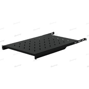 RAISING ELECTRONICS Fixed Rack Server Shelf 1U 19inch 4 Post Rack Mount Adjustable 28inch-32inch