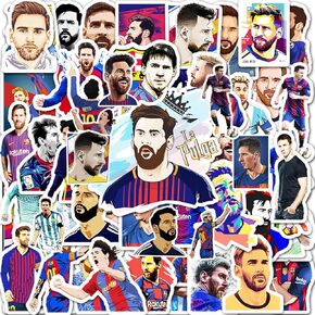 ملصقات لاعب نجم كرة القدم Funtoob 52 ٪ ، ملصقات نجم كرة القدم للبالغين الفتيان الفتيات المراهقين ، ملصق مقاوم للماء فينيل لزجاجات المياه المحمولة ، ملصق كرة القدم هدية لمحبي كرة القدم