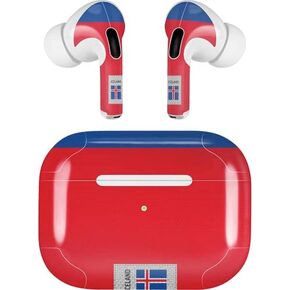 Skinit Skinit Audio Audio Skin متوافق مع Apple Airpods Pro (2rd Gen ، 2022) - Skinit في الأصل تصميم كرة القدم في أيسلندا