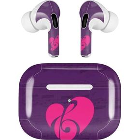 Skinit Decal Audio Skin Compatible with Apple AirPods Pro (2rd Gen, 2022) - Skinit Originally Designed Purple Musical Notes Design