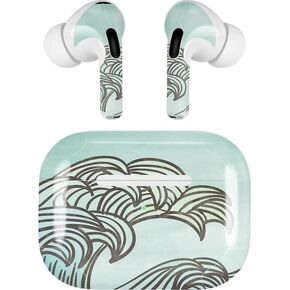 Skinit Decal Audio Skin Compatible with Apple AirPods Pro (2rd Gen, 2022) - Skinit Originally Designed California Big Wave Design