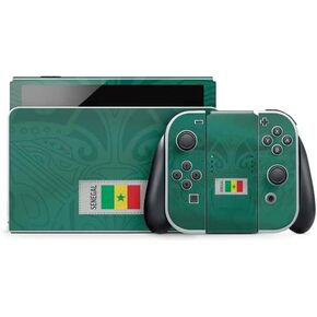 Skinit Decal Gaming Skin Compatible with Nintendo Switch OLED (2021) - Egypt Soccer Flag Design