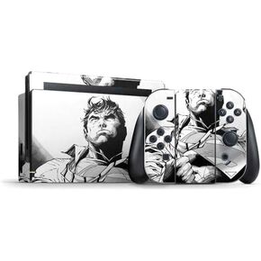 Skinit Decal Gaming Skin Compatible with Nintendo Switch Bundle - Officially Licensed DC Comics Superman Action Flying Pose Design