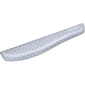 Fellowes PlushTouch Keyboard Wrist Rest 18 1/8 x 3 3/16 x 1 Gray/White Lattice FEL9549801