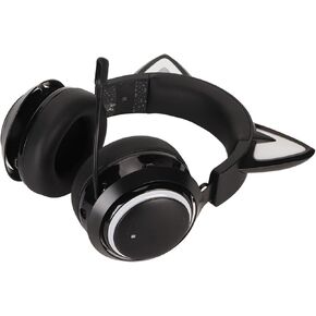 ANGGREK Headset, 7 RGB Light Gaming Headset, 2.4GHz, 1500mAh, 50mm HD Speaker Unit, Retractable Microphone for Laptop for Movies (#2)