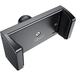 1Zero Aluminum Dash Mount Cell Phone Holder Compatible with 6-8.5" iPhone & Android Smartphones, 20mm (0.787 inches) Attachment Ball Fit for RAM Mounts Double Socket Arm, One-Click Lock