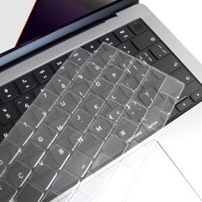 Silicone Keyboard Cover Protector Compatible with MacBook Air 13.6/15 Inch, MacBook Pro 14" 16", M4 M3 M2 M1,A2442/ A2485/ A2681/ A2779/ A2780/ A2941/ A3113/ A3114/ A3112/ A3401-TPU