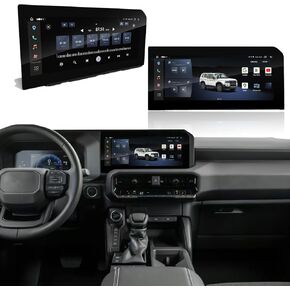 HOMN Car Radio 12.3 Inch Stereo for Toyota Land Cruiser Prado J250 LC250 2024 Android GPS Navigation Support Carplay & Android Auto WiFi DSP 4G Audio Multimedia Play (8Core 4+64G)